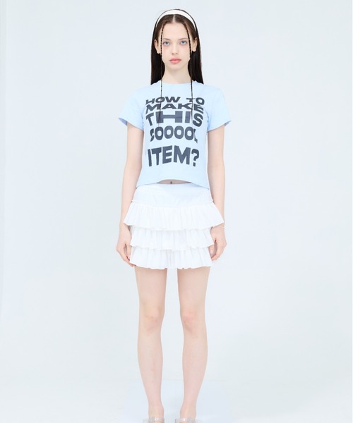 LUVISTRUE(ラヴイズトゥルー)の「RT ITEM TEE(Tシャツ/カットソー・レディース・ブラック/スカイブルー/ネイビー/ホワイト・FREE)」の15枚目の写真