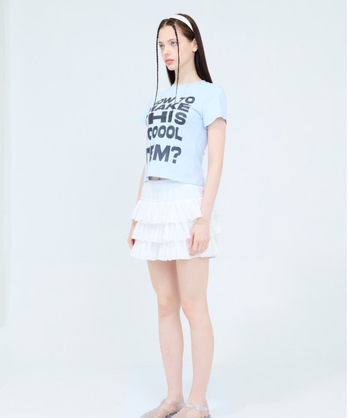 LUVISTRUE(ラヴイズトゥルー)の「RT ITEM TEE(Tシャツ/カットソー・レディース・ブラック/スカイブルー/ネイビー/ホワイト・FREE)」の16枚目の写真