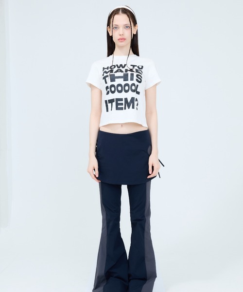 LUVISTRUE(ラヴイズトゥルー)の「RT ITEM TEE(Tシャツ/カットソー・レディース・ブラック/スカイブルー/ネイビー/ホワイト・FREE)」の10枚目の写真