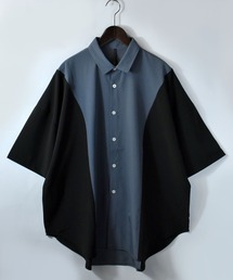Starting Over | wide silhouette bicolor shirt/ワイドシルエットバイカラー 半袖 シャツ(シャツ/ブラウス)