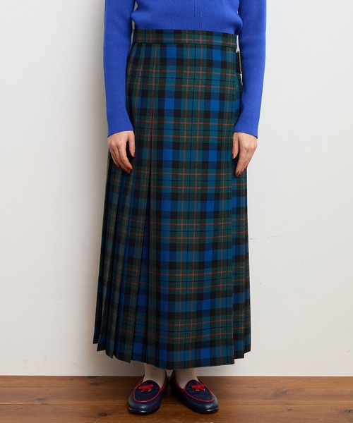 CHILD WOMAN（チャイルドウーマン）の「タータンチェックキルトスカート（スカート・レディース・イエロー/ブルー・38/36）」の20枚目の写真