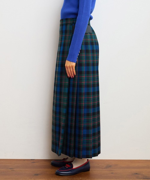 CHILD WOMAN（チャイルドウーマン）の「タータンチェックキルトスカート（スカート・レディース・イエロー/ブルー・38/36）」の21枚目の写真
