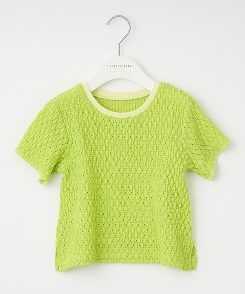 CIAOPANIC TYPY（チャオパニックティピー）の「【KIDS】ぽこぽこTee（Tシャツ/カットソー・キッズ・ホワイト/グリーン系その他/オレンジ/ブラック・SMALL/MEDIUM/LARGE/X-LARGE/XX-LARGE）」の6枚目の写真