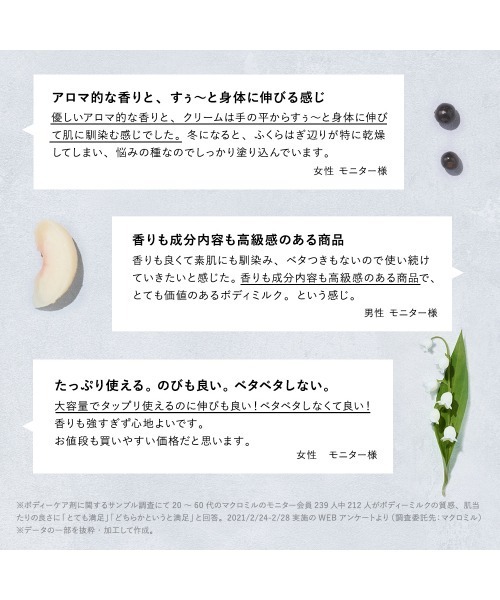BOTANIST(ボタニスト)の「BOTANIST ボタニスト ボタニカル ボディーミルク(ボディケア/ボディクリーム・レディース・モイスト/ディープモイスト・FREE)」の7枚目の写真