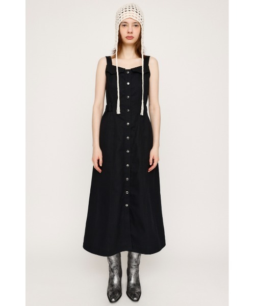 SLY(スライ)の「GATHER CORSET JUMPER SK ギャザー コルセット ジャンパースカート(ジャンパースカート・レディース・ブラック/アイボリー・FREE)」の12枚目の写真