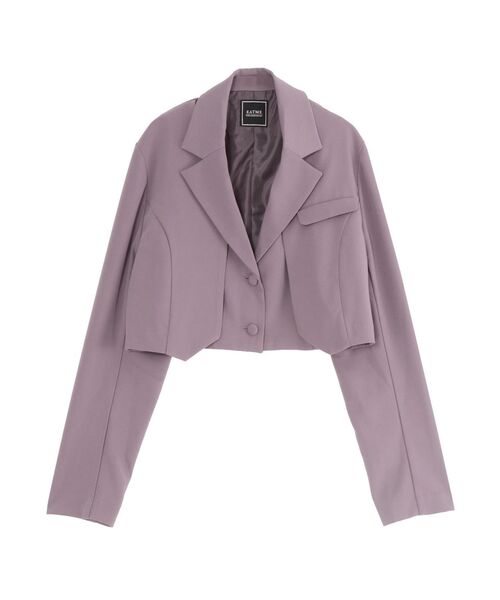 EATME（イートミー）の「マルチWAYショートジャケット（テーラードジャケット・レディース・ブラック/ラベンダー/その他1・FREE）」の6枚目の写真