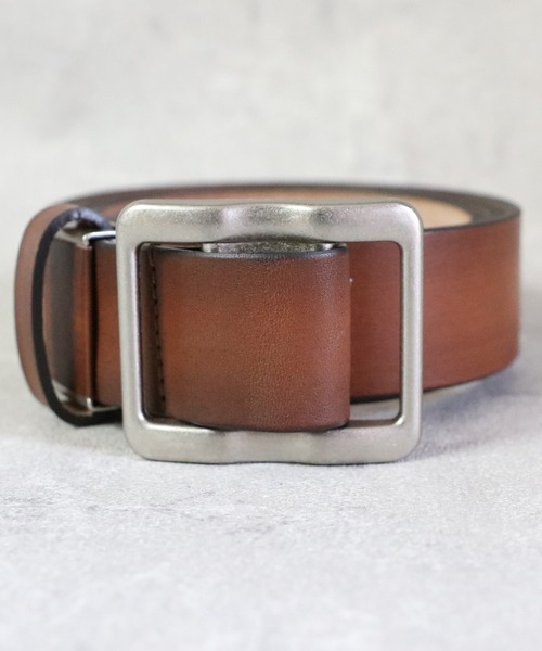 ８(eight)（エイト）の「栃木レザーグラデバックルベルト（ベルト・メンズ・ネイビー/イエロー/ブラウン/ダークブラウン/グリーン/レッド/ブラック・FREE）」の3枚目の写真