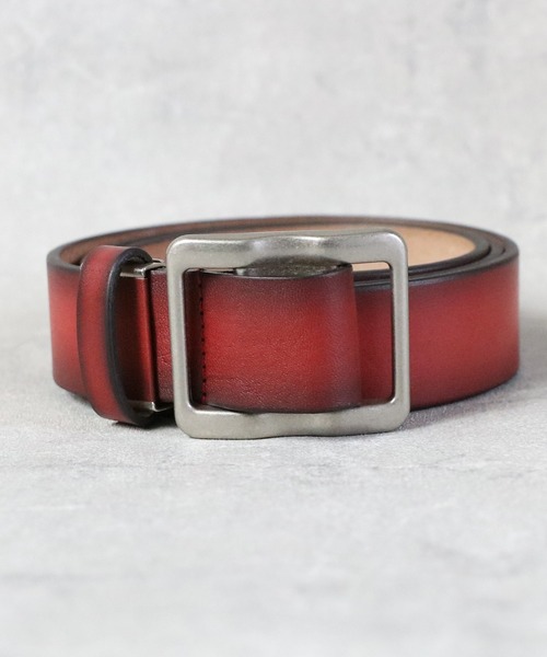 ８(eight)（エイト）の「栃木レザーグラデバックルベルト（ベルト・メンズ・ネイビー/イエロー/ブラウン/ダークブラウン/グリーン/レッド/ブラック・FREE）」の7枚目の写真