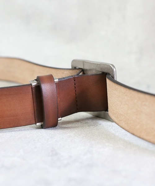 ８(eight)（エイト）の「栃木レザーグラデバックルベルト（ベルト・メンズ・ネイビー/イエロー/ブラウン/ダークブラウン/グリーン/レッド/ブラック・FREE）」の13枚目の写真