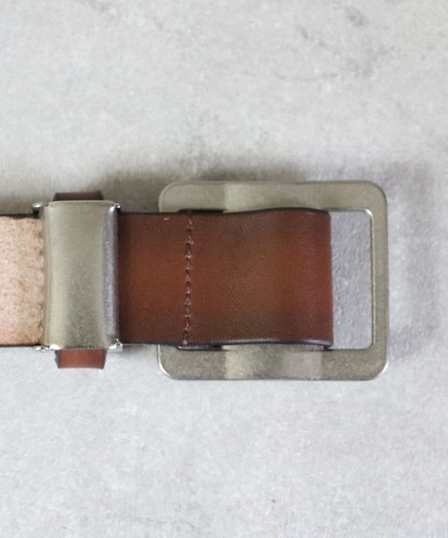 ８(eight)（エイト）の「栃木レザーグラデバックルベルト（ベルト・メンズ・ネイビー/イエロー/ブラウン/ダークブラウン/グリーン/レッド/ブラック・FREE）」の16枚目の写真
