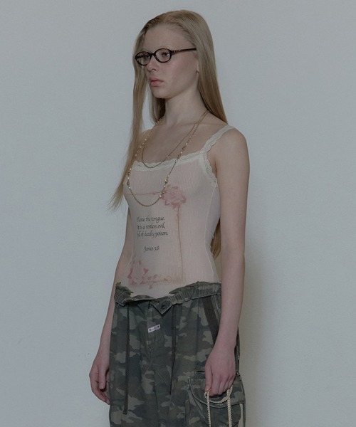 スカルプター キャミソール-camisole SCULPTOR ドット柄