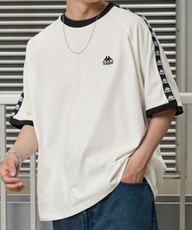 Kappa / カッパ 別注 ロゴ刺繍 サイドライン ラグラン リンガー半袖Tシャツ