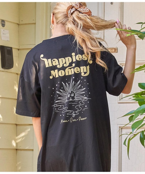 anap mimpi（アナップミンピ）の「SUNメッセージプリントTシャツマキシ