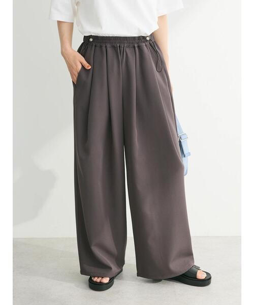 ELENCARE DUE(エレンカーレデュエ)の「・ELENCARE DUE ウエストドロストパンツ(その他パンツ・レディース・ブラック/カーキ/オフホワイト/チャコールグレー・FREE)」の6枚目の写真