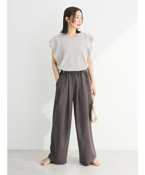 ELENCARE DUE(エレンカーレデュエ)の「・ELENCARE DUE ウエストドロストパンツ(その他パンツ・レディース・ブラック/カーキ/オフホワイト/チャコールグレー・FREE)」の20枚目の写真