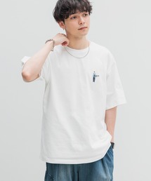 RAGEBLUE | ワンポイント刺繍/天竺コットンオーバーサイズTシャツ２(Tシャツ/カットソー)