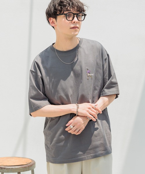 RAGEBLUE（レイジブルー）の「ワンポイント刺繍/天竺コットン