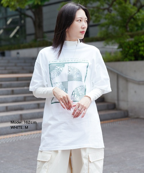 CRAZY FERRET(クレイジーフェレット)の「トップス スタンダード レディース アンジャン an giang(Tシャツ/カットソー・レディース・カーキ/ネイビー/ホワイト/ブラック/ブラウン・LARGE/MEDIUM/X-LARGE/XX-LARGE)」の7枚目の写真