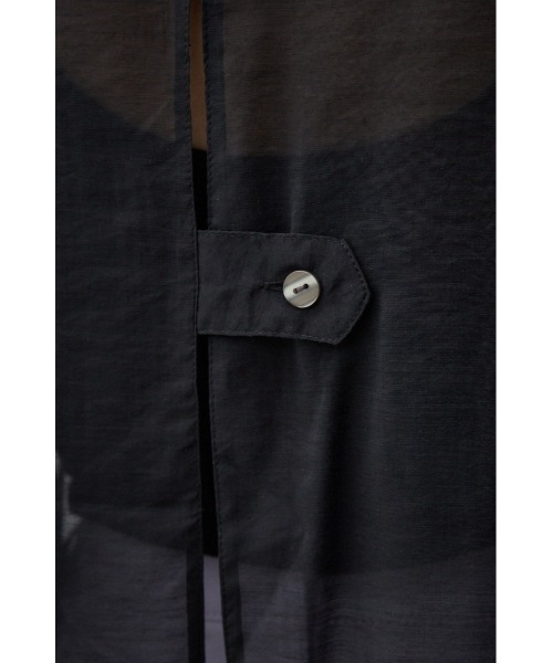 AZUL by moussy（アズールバイマウジー）の「バックスリットオーバーシャツ（シャツ/ブラウス・レディース・オフホワイト/グレー/ブラック/ホワイト系その他・FREE）」の15枚目の写真