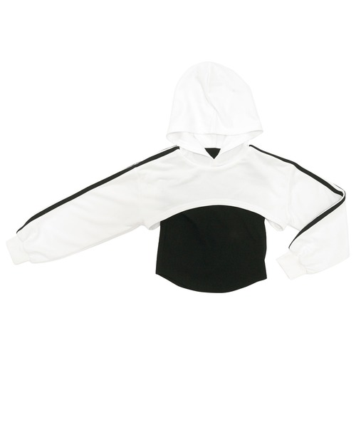 Bee des Bee(ビーデスビー)の「ライン入りトップス×タンクトップ(パーカー・キッズ・ピンク系その他/ホワイト×ブラック/ブラック系その他・140cm/120cm/110cm/150cm/130cm)」の4枚目の写真