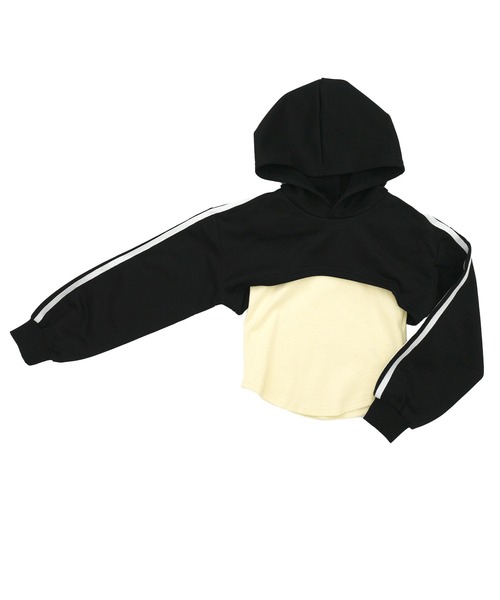 Bee des Bee(ビーデスビー)の「ライン入りトップス×タンクトップ(パーカー・キッズ・ピンク系その他/ホワイト×ブラック/ブラック系その他・140cm/120cm/110cm/150cm/130cm)」の17枚目の写真