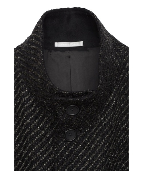 HIGH STREET（ハイストリート）の「HIGH STREET∴スパーキーカルゼスタンドコート（ステンカラーコート・メンズ・ブラック・L/LL/S/M）」の3枚目の写真