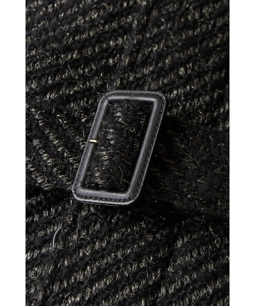 HIGH STREET（ハイストリート）の「HIGH STREET∴スパーキーカルゼスタンドコート（ステンカラーコート・メンズ・ブラック・L/LL/S/M）」の6枚目の写真