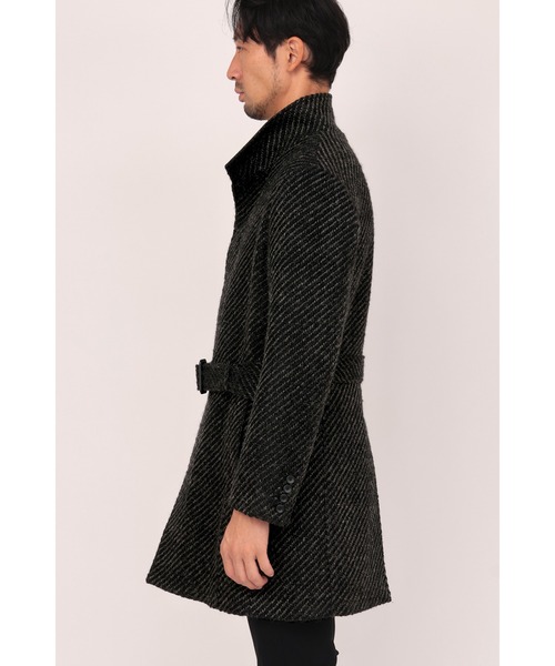 HIGH STREET（ハイストリート）の「HIGH STREET∴スパーキーカルゼスタンドコート（ステンカラーコート・メンズ・ブラック・L/LL/S/M）」の16枚目の写真