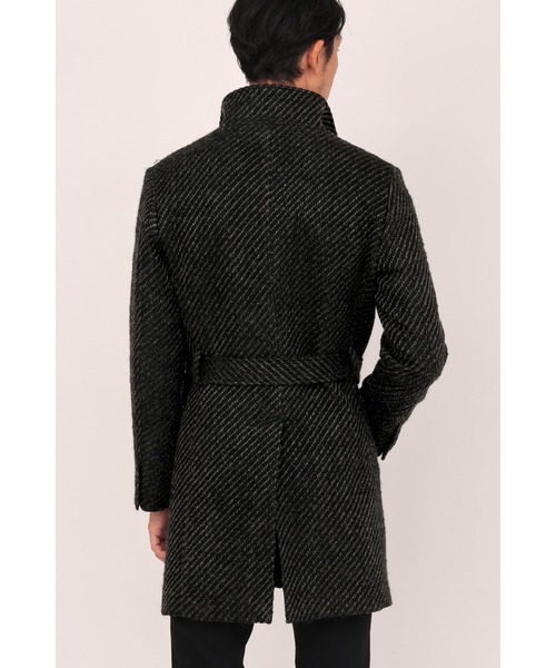 HIGH STREET（ハイストリート）の「HIGH STREET∴スパーキーカルゼスタンドコート（ステンカラーコート・メンズ・ブラック・L/LL/S/M）」の18枚目の写真