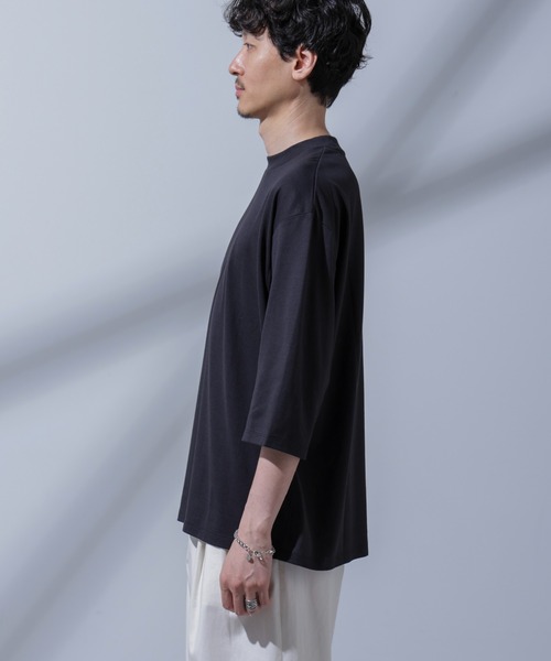 Anti Soaked(R) 汗染み防止 クルーネックワイドTシャツ七分袖（Tシャツ/カットソー）｜nano･universe（ナノユニバース）