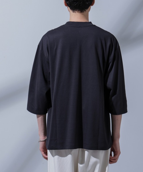 Anti Soaked(R) 汗染み防止 クルーネックワイドTシャツ七分袖（Tシャツ/カットソー）｜nano･universe（ナノユニバース）