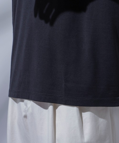 Anti Soaked(R) 汗染み防止 クルーネックワイドTシャツ七分袖（Tシャツ/カットソー）｜nano･universe（ナノユニバース）