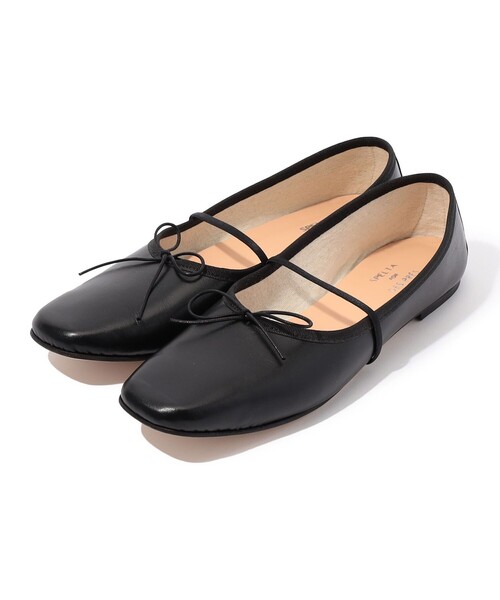 TOMORROWLAND (トゥモローランド)の「【別注】SPELTA IMMA ナッパレザー バレエシューズ(バレエシューズ・レディース・ライトベージュ/ブラック・39/38/37/36/35)」の2枚目の写真