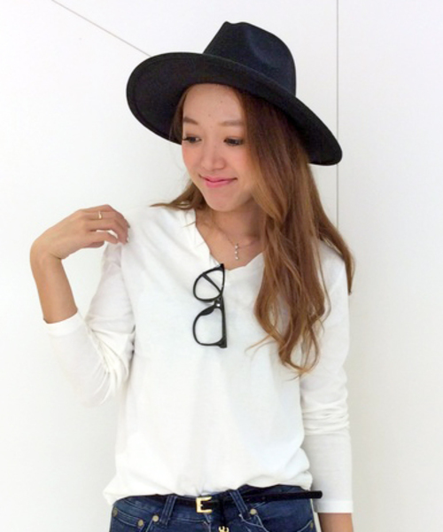 VENCEEXCHANGE（ヴァンスエクスチェンジ）の「ツイストV無地ロンT（Tシャツ/カットソー・レディース・ブラック/オリーブ/ホワイト/グレー/ネイビー・MEDIUM）」の2枚目の写真