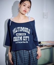 PBLIM | PBLIM/オフショルルーズウラケ(Tシャツ/カットソー)