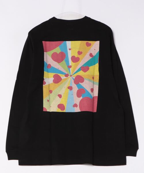 NO WAY(ノーウェイ)の「/Spread Love/オリジナルプリント L/S T(Tシャツ/カットソー・レディース・ホワイト/ブラック・MEDIUM/LARGE)」の3枚目の写真