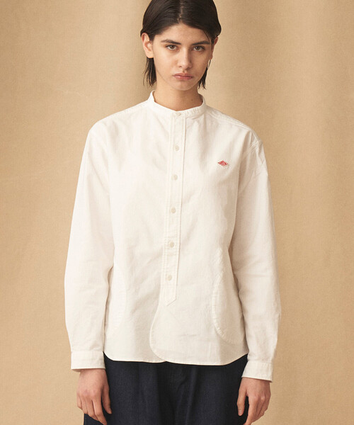 DANTON/ダントン] オックスフォード バンドカラーシャツ