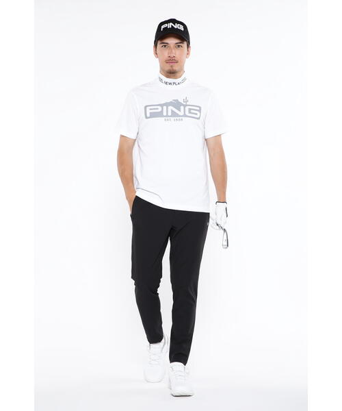 【セール】【PING APPAREL】ストレッチカノコ半袖ハイネックカットソー ＜EARLY AUTUMN＞ (MENS)（Tシャツ/カットソー）｜PING（ピン）
