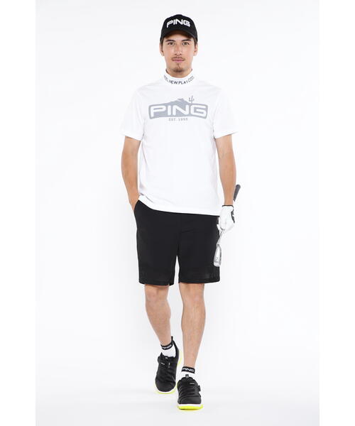 【セール】【PING APPAREL】ストレッチカノコ半袖ハイネックカットソー ＜EARLY AUTUMN＞ (MENS)（Tシャツ/カットソー）｜PING（ピン）