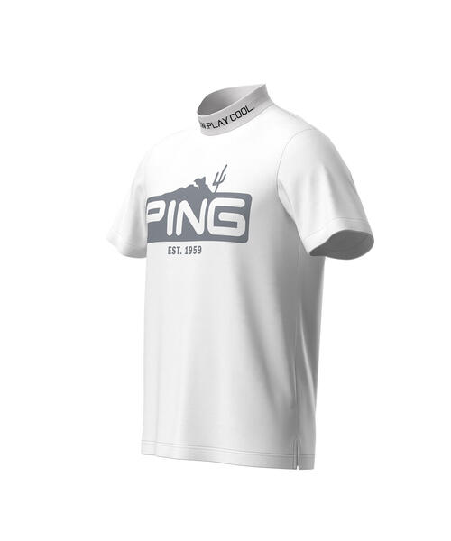 【セール】【PING APPAREL】ストレッチカノコ半袖ハイネックカットソー ＜EARLY AUTUMN＞ (MENS)（Tシャツ/カットソー）｜PING（ピン）