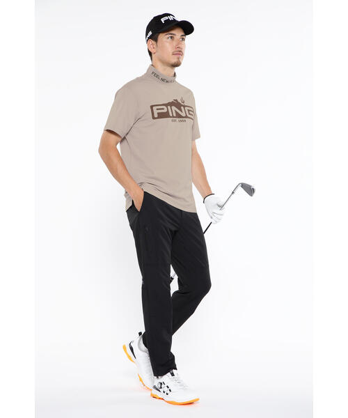 【セール】【PING APPAREL】ストレッチカノコ半袖ハイネックカットソー ＜EARLY AUTUMN＞ (MENS)（Tシャツ/カットソー）｜PING（ピン）