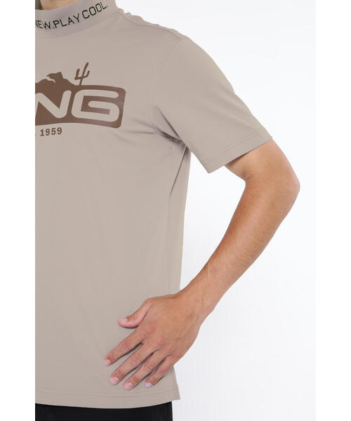 【セール】【PING APPAREL】ストレッチカノコ半袖ハイネックカットソー ＜EARLY AUTUMN＞ (MENS)（Tシャツ/カットソー）｜PING（ピン）