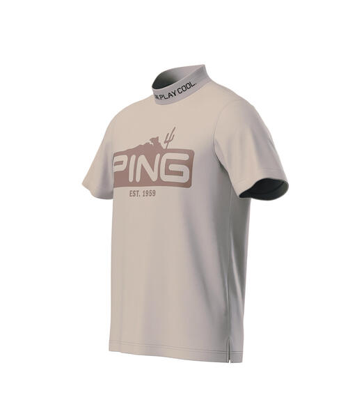 【セール】【PING APPAREL】ストレッチカノコ半袖ハイネックカットソー ＜EARLY AUTUMN＞ (MENS)（Tシャツ/カットソー）｜PING（ピン）
