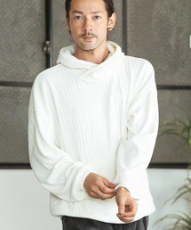 mpa3554- Asymmetry Knit sew Parka パーカー