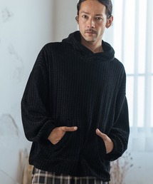 mpa3554- Asymmetry Knit sew Parka パーカー