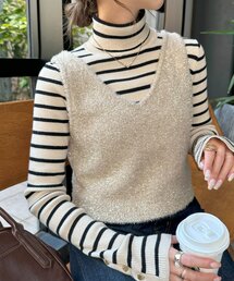 【WEB限定】ラメフェザーヤーンキャミ