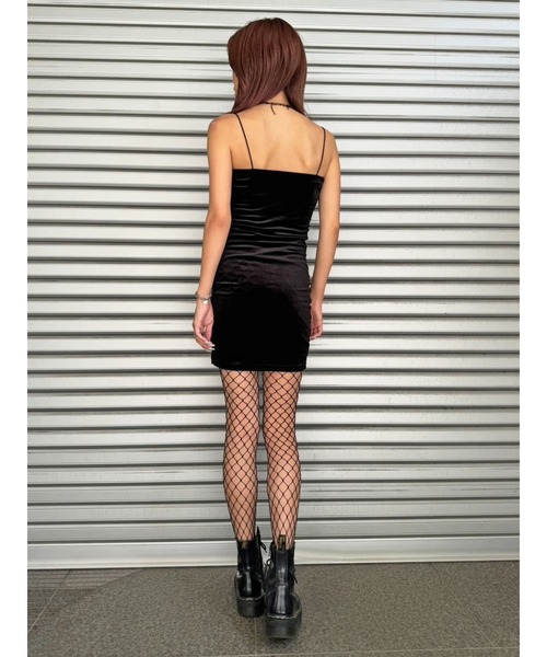 EGOIST(エゴイスト)の「ラメ刺繍ベロアキャミワンピース(ワンピース・レディース・ブラック/カーキ/ライトブラウン・FREE)」の14枚目の写真