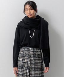 【Oggi2月号掲載/洗える】ピュアカシミヤ クルーネック ニット