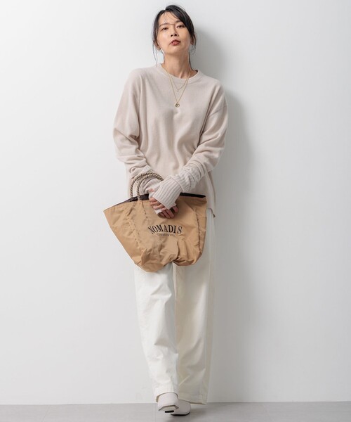 23区(ニジュウサンク)の「【Oggi2月号掲載/洗える】ピュアカシミヤ クルーネック ニット(ニット/セーター・レディース・ブラック系/ベージュ系/オレンジ系/グレー系1/こしょう色系/グレー系/ベージュ系1/ターコイズブルー系・38)」の19枚目の写真