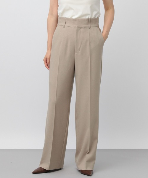 A part by（アパートバイ）の「【セットアップ対応】Wライクストレートパンツ（スラックス・レディース・ベージュ/ブラック/ブラウン/キャメル・MEDIUM/SMALL）」の3枚目の写真